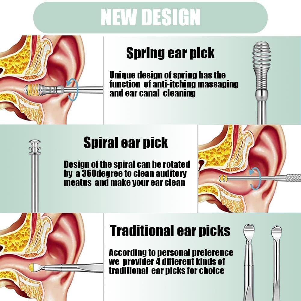 Kit Complet Pentru Curățarea Delicată a Urechilor
