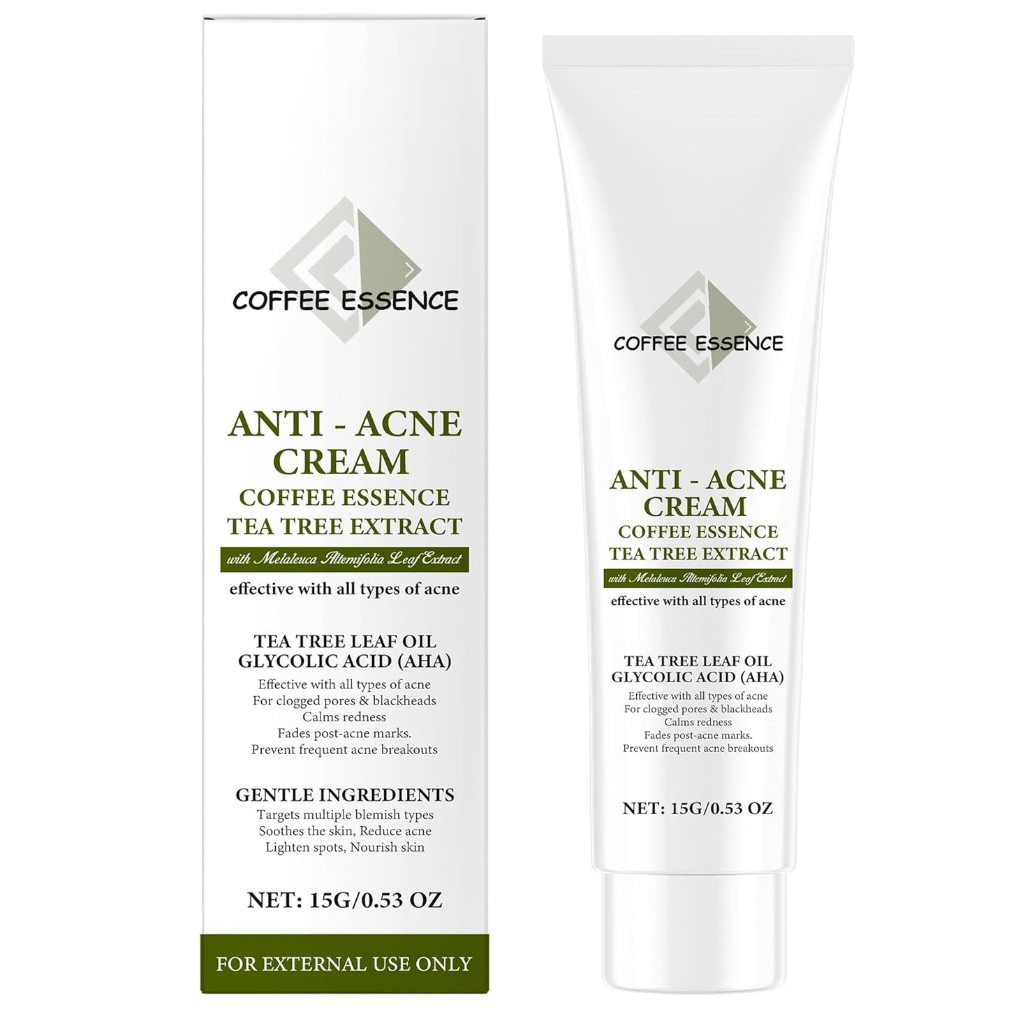 Cremă Profesională Anti-Acnee cu Extract de Arbore de Ceai și Acid Glicolic