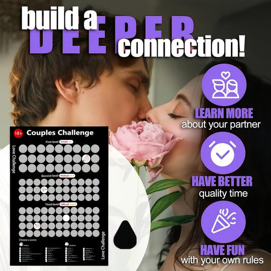 The Love Game™ – Black Edition | Joc Răzuibil Exclusiv pentru Cupluri