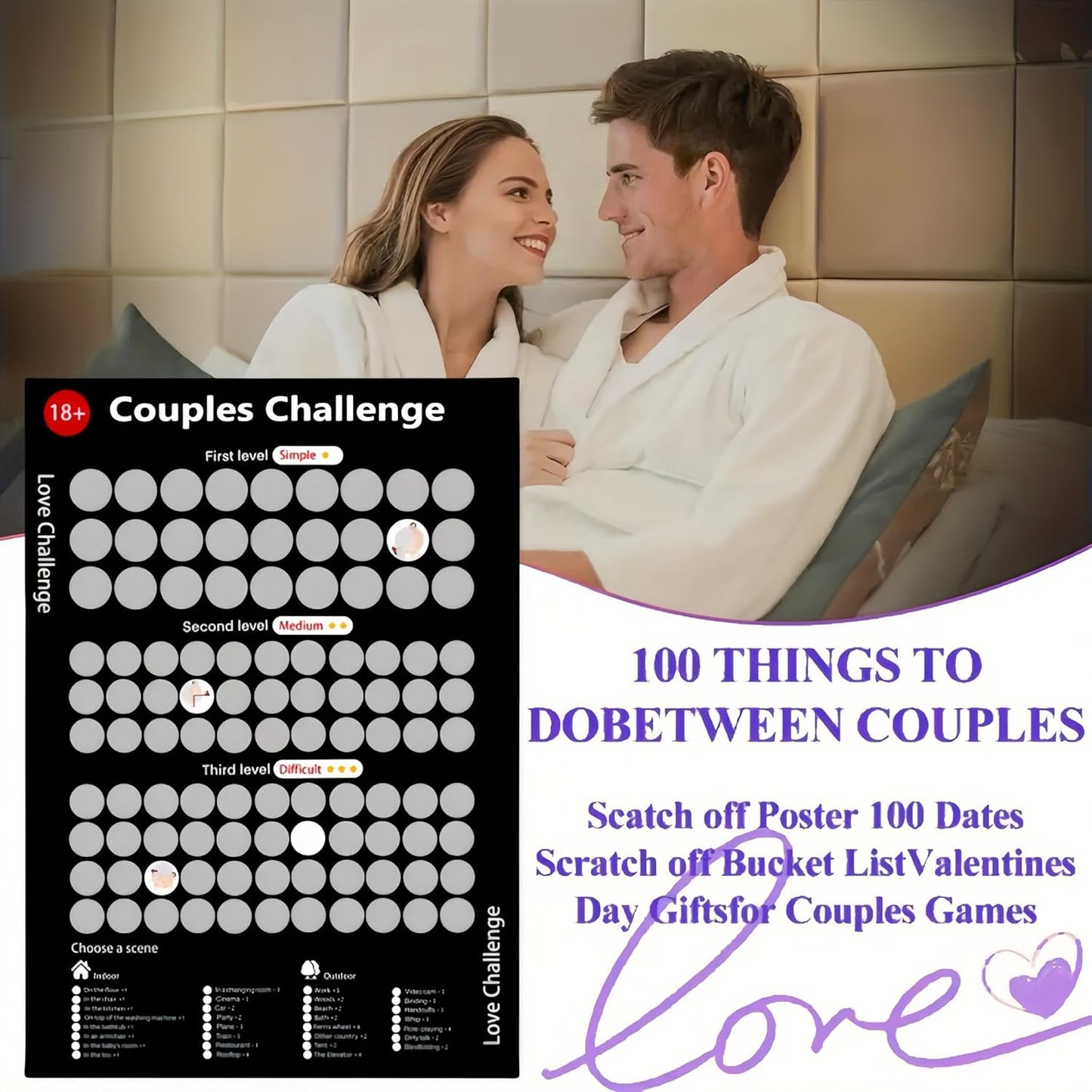 The Love Game™ – Black Edition | Joc Răzuibil Exclusiv pentru Cupluri