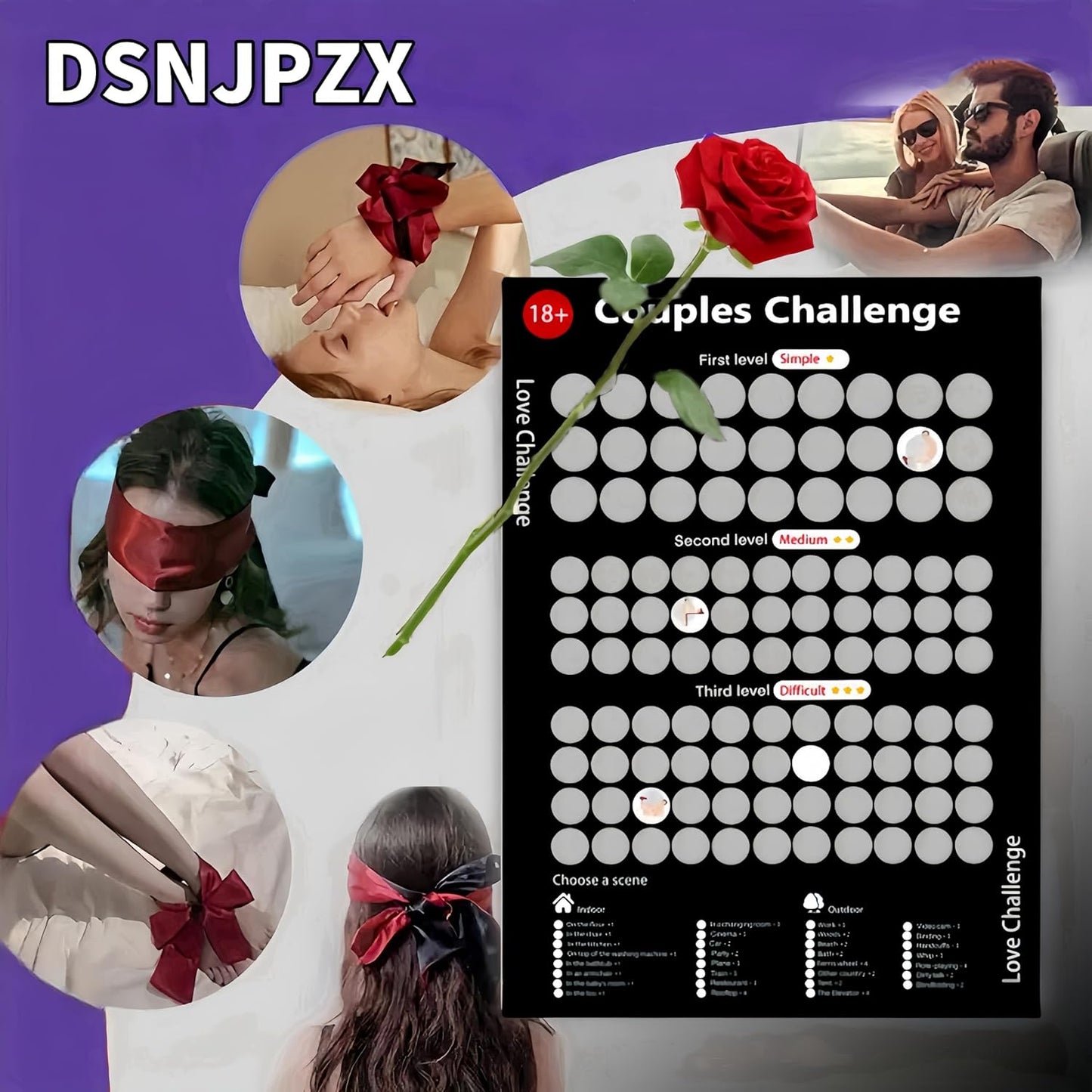 The Love Game™ – Black Edition | Joc Răzuibil Exclusiv pentru Cupluri