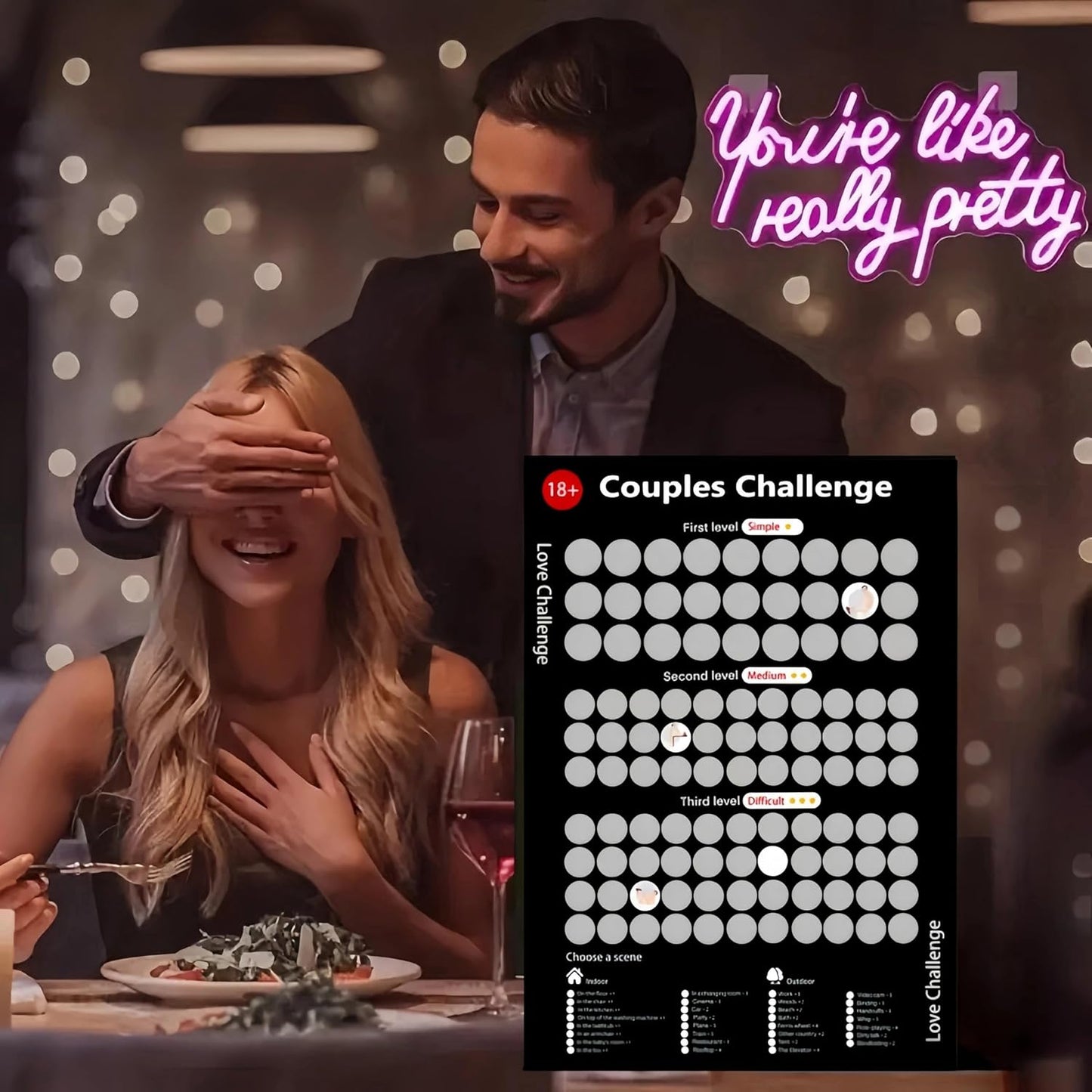 The Love Game™ – Black Edition | Joc Răzuibil Exclusiv pentru Cupluri