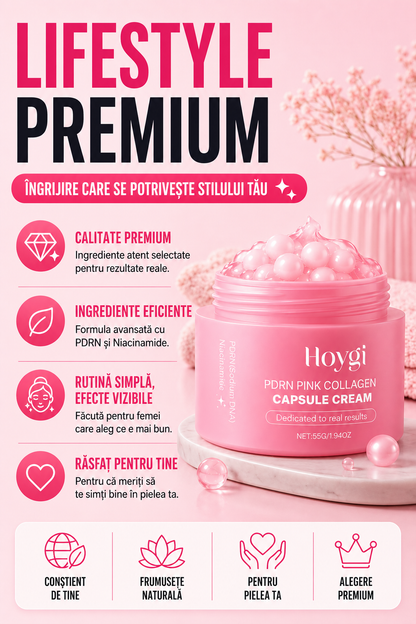 Crema Coreeană Pink Collagen Glow